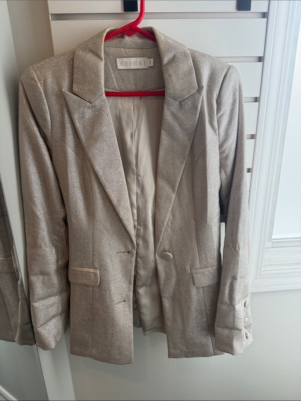 Meshki Sparkling Champagne Blazer